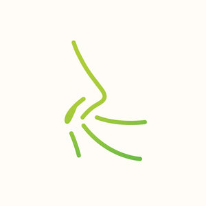 A green arrow pointing up to the left side of an image