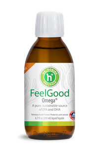 FeelGood Omega® sustainable omega-3 calamari oil for dogs | Dr. Dobias