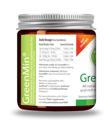 GreenMin® natural mineral and green superfood for dogs | Dr. Dobias