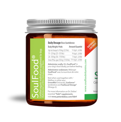 SoulFood® certified organic fermented multivitamin for dogs | Dr. Dobias
