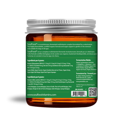 SoulFood® certified organic fermented multivitamin for dogs | Dr. Dobias